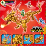 Đồ chơi xếp hình lắp ráp rồng thần vàng của ninja.goo với 1314 mảnh ghép