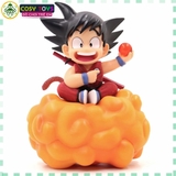 Mô Hình DragonBall Songoku ngồi mây cầm ngọc rồng cao 12cm , Figure Dragonball
