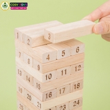 Bộ đồ chơi rút gỗ đủ mẫu: gỗ số, gỗ màu và gỗ nhân vật cho bé