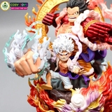 Mô hình OnePiece Luffy Gear 5 kết hợp Gear 4 - Cao 23cm - nặng 1kg - One Piece