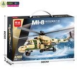 Đồ chơi lắp ghép xếp hình máy bay, trực thăng tàu chiến, xe tăng quân sự đủ mẫu từ 313-342-322 chi tiết cho bé