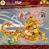 Đồ chơi xếp hình lắp ráp rồng thần vàng của ninja.goo với 1314 mảnh ghép