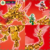 Đồ chơi xếp hình lắp ráp rồng thần vàng của ninja.goo với 1314 mảnh ghép