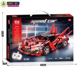 Đồ chơi xếp hình lắp ghép mô hình xe thể thao mẫu mới có động cơ điều khiển từ xa với 400 chi tiết cho bé