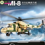 Đồ chơi lắp ghép xếp hình máy bay, trực thăng tàu chiến, xe tăng quân sự đủ mẫu từ 313-342-322 chi tiết cho bé