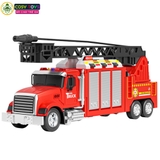 Đồ chơi xe cứu hỏa có điều khiển từ xa 4 chiều, có đèn và nhạc khi chơi cho bé