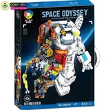 Đồ chơi lắp ghép xếp hình phi hành gia thám hiểm không gian cỡ lớn với 633 chi tiết