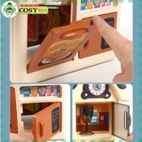 Đồ chơi mô hình nhà bếp với các đồ dùng nấu ăn, bếp nướng, lò vi sóng...kèm hiệu ứng đèn nhạc cho bé khi chơi