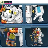 Đồ chơi lắp ghép xếp hình phi hành gia thám hiểm không gian cỡ lớn với 633 chi tiết