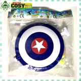 Đô chơi khiên captain American có dây thu bắn đạn xốp hoặc bi nhựa