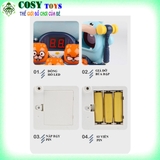 Bộ đồ chơi đập chuột kèm bắn bóng hà mã 3 trong 1 cao cấp cho bé