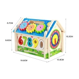 Đồ chơi gỗ nhà thả hình bánh răng 4 trong 1