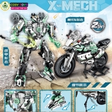 Đồ chơi lắp ghép xếp hình 2 trong 1 xe tăng, máy bay, trực thăng và mô tô biến hình thành robot cỡ lớn với hơn 946 - 1326 - 919 - 933 chi tiết