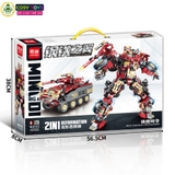 Đồ chơi lắp ghép xếp hình robot biến hình 2 trong 1 thành xe đủ mẫu với hơn 772 - 797- 821 - 844 chi tiết cho bé