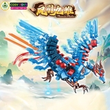 Đồ chơi xếp hình lắp ghép phượng hoàng biến hình người máy 2 trong 1 với 629 - 603 - 596 chi tiết cho bé