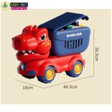 Đồ chơi xe khủng long đồ chơi kèm thùng chở lêgô 124 chi tiết cho bé