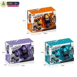 Đồ chơi xe thể thao địa hình có điều khiển 4 chiều màu cam có đèn đủ màu bên hông xe cho bé