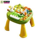 Bàn học đồ chơi bận rộn đa chức năng vui nhộn mẫu khủng long xanh dành cho các bé từ 3 tuổi trở lên