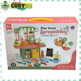 Mô hình nhà bếp S.pray Kitchen với 33 chi tiết đồ dùng bếp, có nhạc -đèn-nước khi chơi
