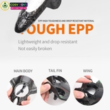 Đồ chơi mô hình máy bay điều khiển từ xa bằng xốp mẫu mới với 4 cánh lớn, có nhào lộn 360 độ cho bé