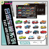 Đồ chơi mô hình 15 xe hợp kim đủ chủ đề cứu hỏa, cứu hộ, cảnh sát, cứu thương cho bé