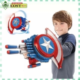 Khiên đội trưởng mỹ kèm bắn đạn xốp liên thanh cho bé