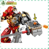 Đồ chơi lắp ghép xếp hình Ninjago giáp hợp thể của Kai và Cole với hơn 400 chi tiết