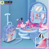 Đồ chơi vali trang điểm 3 trong 1 kèm dụng cụ trang điểm làm đẹp cho bé