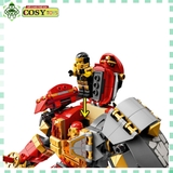 Đồ chơi lắp ghép xếp hình Ninjago giáp hợp thể của Kai và Cole với hơn 400 chi tiết