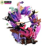 Mô hình OnePiece - Zoro và những bại tướng - cao 23cm - nặng 1kg7 - FULL BOX - phụ kiện có 2 đầu + 4 kiếm , Figure OnePiece - có vỏ hộp màu