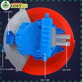 Khiên đội trưởng mỹ kèm bắn đạn xốp liên thanh cho bé