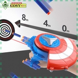 Khiên đội trưởng mỹ kèm bắn đạn xốp liên thanh cho bé