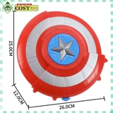 Khiên đội trưởng mỹ kèm bắn đạn xốp liên thanh cho bé