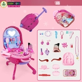 Đồ chơi vali trang điểm 3 trong 1 kèm dụng cụ trang điểm làm đẹp cho bé