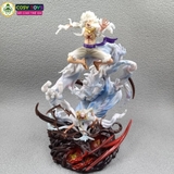 Mô hình OnePiece Luffy Gear 5 Trạng thái chiến đấu và đấm đất siêu ngầu- cao 23cm nặng 830g , Figure OnePiece - Full Box