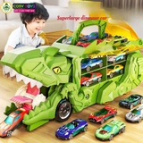 Đồ chơi xe khủng long chở xe nhỏ có cấu trượt mẫu mới cao cấp cho bé