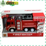 Xe cứu hoả mô hình có kèm đèn, nhạc và phun nước cho bé
