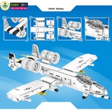 Đồ chơi lắp ghép xếp hình các loại máy bay tiêm kích, vận tải phản lực đủ mẫu với 428-438-421 mảnh ghép
