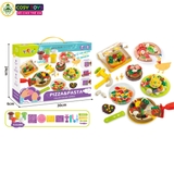 Đồ chơi đất nặn làm bánh pizza và các mẫu bánh ngọt cho bé