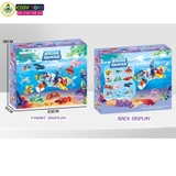 Đồ chơi xếp hình lắp ghép các mẫu sinh vật biển nhỏ từ 19-36 mảnh ghép cho bé