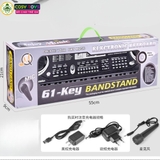Đàn piano cỡ lớn với 61 phím chức năng kèm micro cho bé