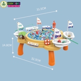 Đồ chơi bàn câu cá chạy pin có cần câu và chân đế cao cho bé
