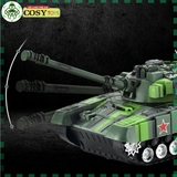 Đồ chơi xe tăng mẫu lớn kèm các xe quân sự nhỏ có điều khiển từ xa 4 chiều cho bé