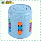 Hộp rubik lon bằng bi nhựa đủ màu nhiều kiểu ghép khác nhau cho bé