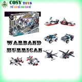 ĐỒ CHƠI LẮP GHÉP XẾP HÌNH ROBOT ĐẠI CHIẾN BIẾN THÀNH TÀU SÂN BAY LOẠI 8 TRONG 1 VỚI 683 MẢNH GHÉP