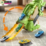 Đồ chơi xe khủng long chở xe nhỏ có cấu trượt mẫu mới cao cấp cho bé