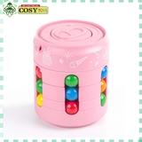 Hộp rubik lon bằng bi nhựa đủ màu nhiều kiểu ghép khác nhau cho bé