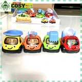 Xe công trường đủ sắc màu (set 04 xe)