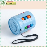 Hộp rubik lon bằng bi nhựa đủ màu nhiều kiểu ghép khác nhau cho bé