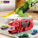 Đồ chơi xe khủng long chở xe nhỏ có cấu trượt mẫu mới cao cấp cho bé